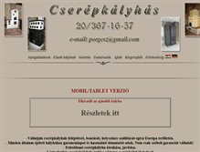 Tablet Screenshot of cserepkalyhas.eu